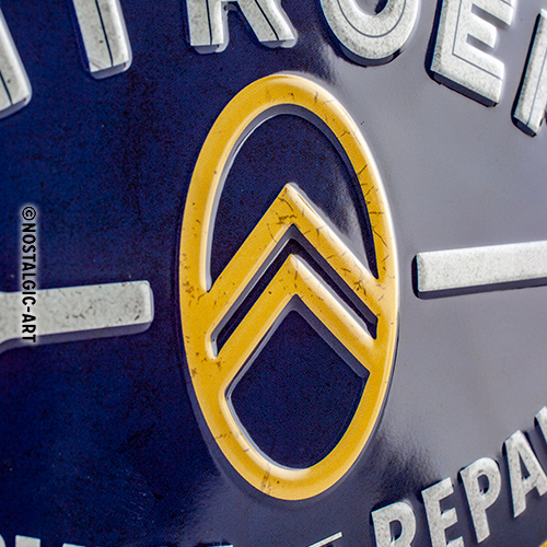 Nostalgic Art Retro Blechschild 20x30cm, Motiv "Citroen - Service&Repair", 1 Stück - ATU