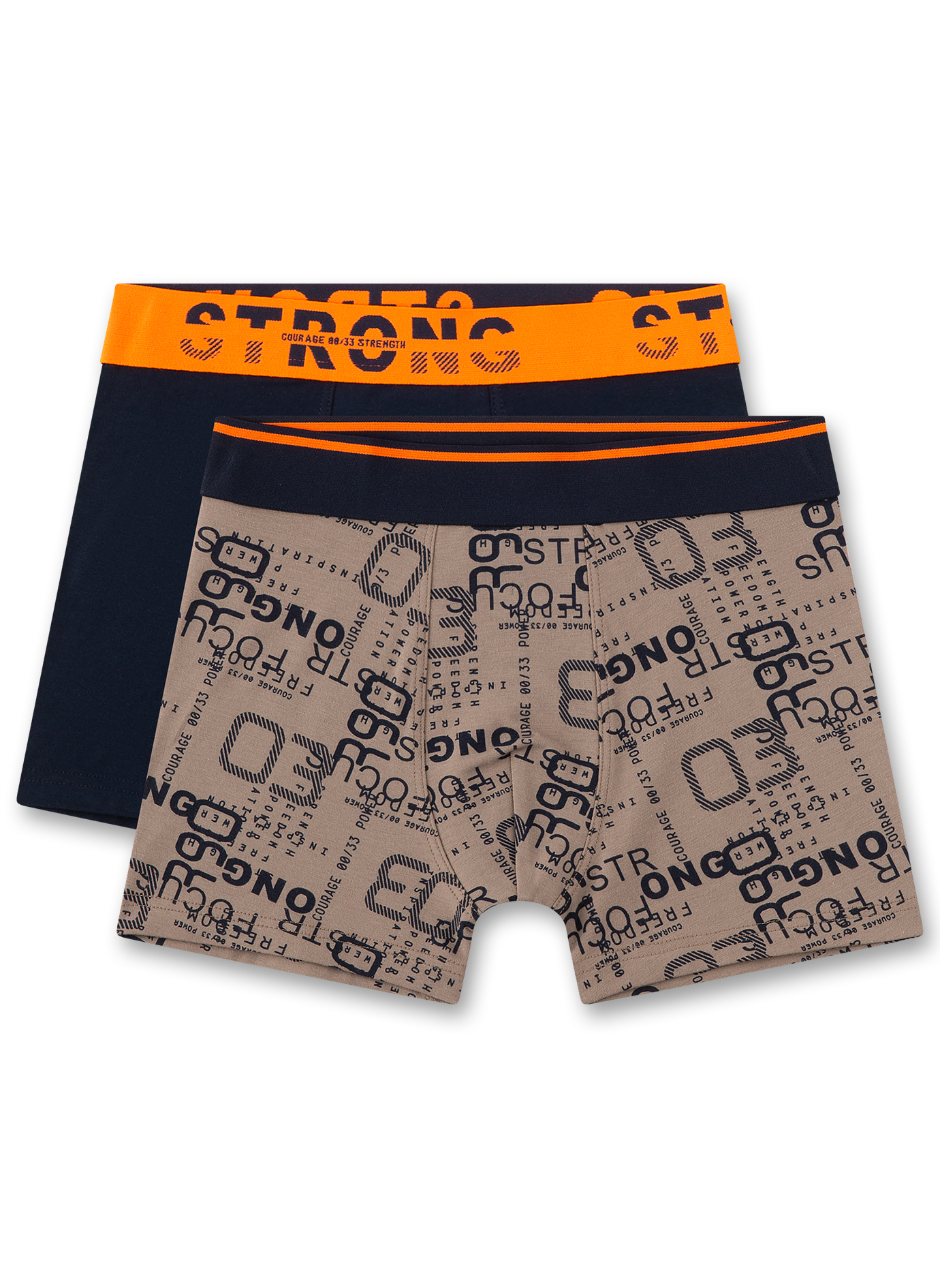 Jungen-Hipshorts (Doppelpack) Dunkelblau