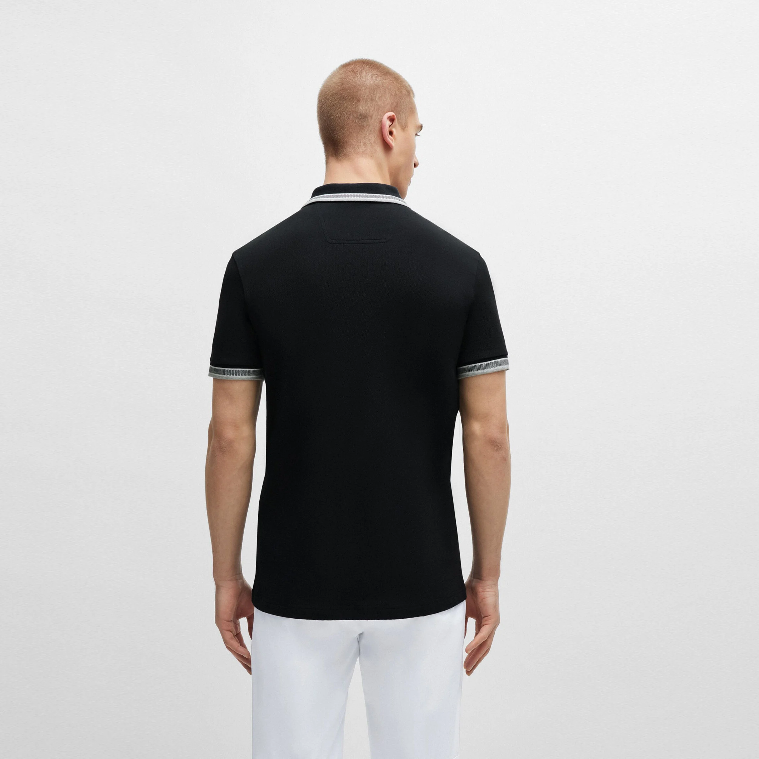 Paddy Polo Herren - Schwarz