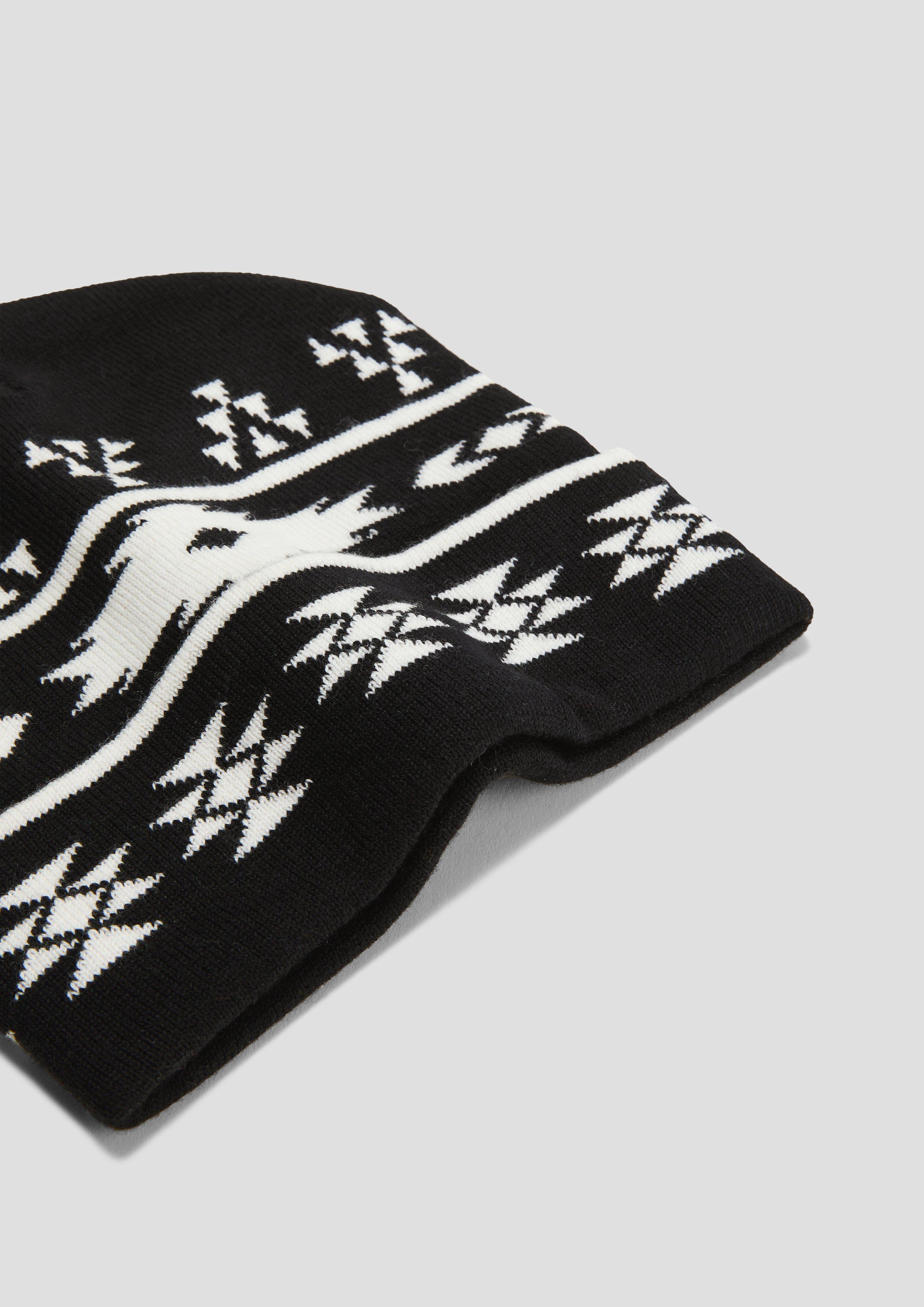 Strickmütze mit Muster  2137440-99A4