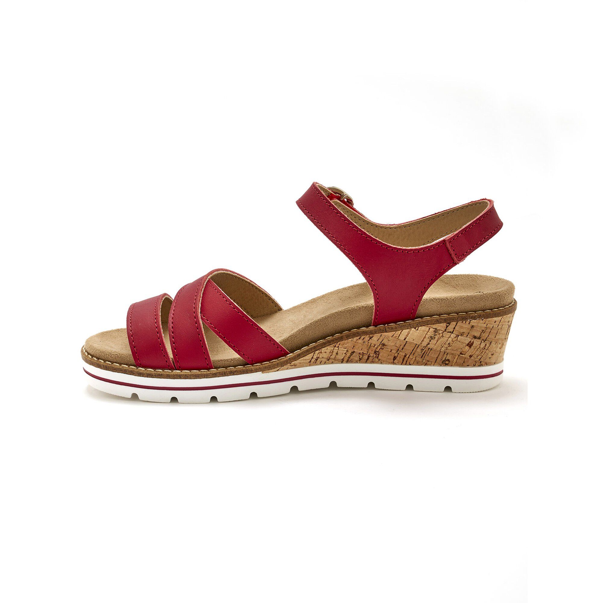 Sandales cuir brides croisées