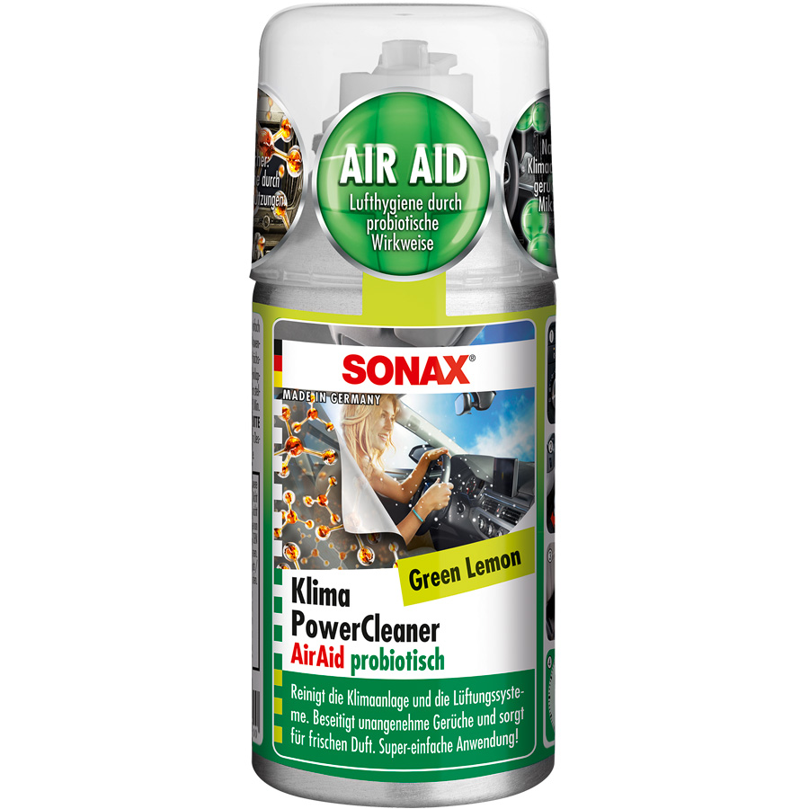 SONAX KlimaPowerCleaner, Green Lemon, 100 ml - ATU