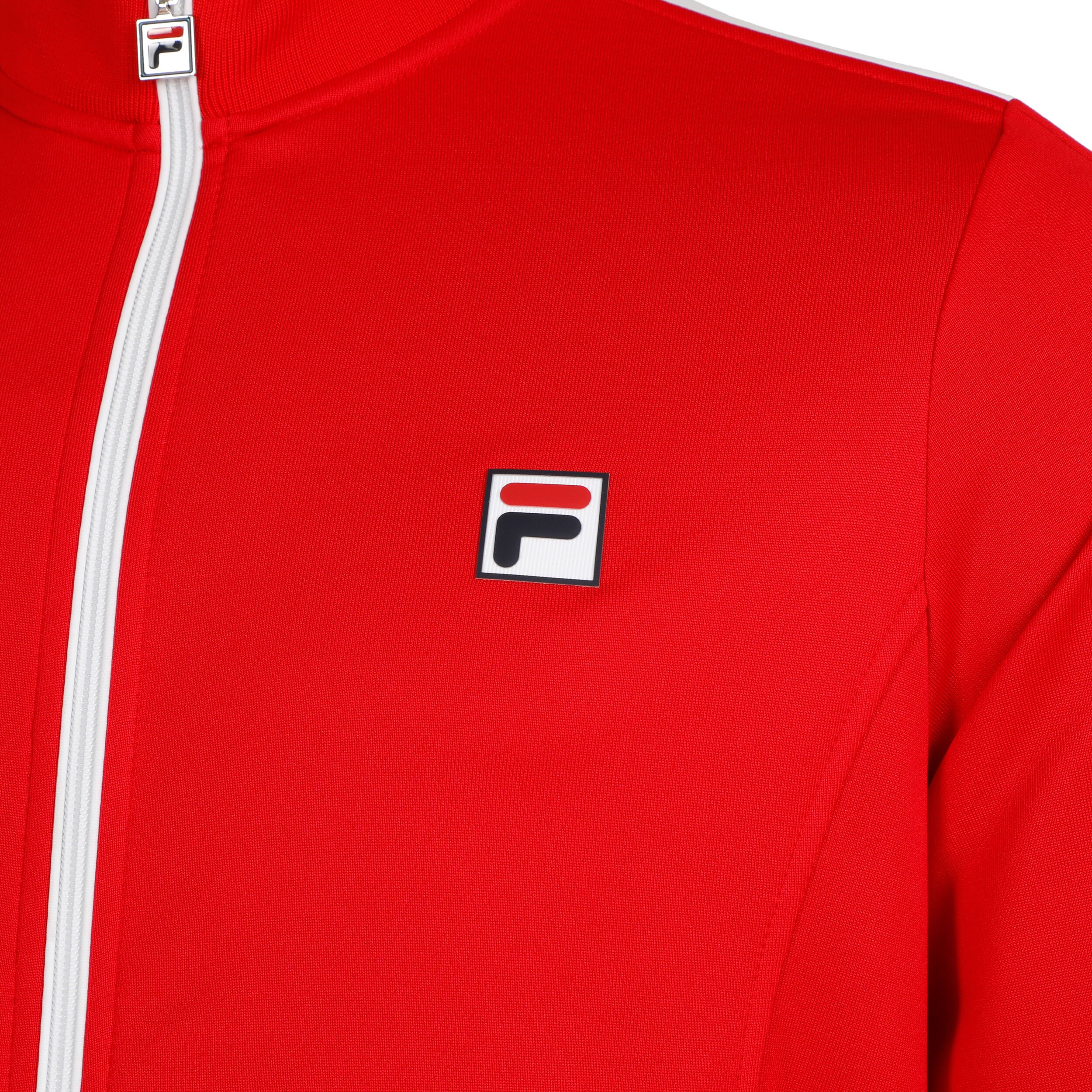 Manuel Trainingsjacke Herren - Rot, Weiß