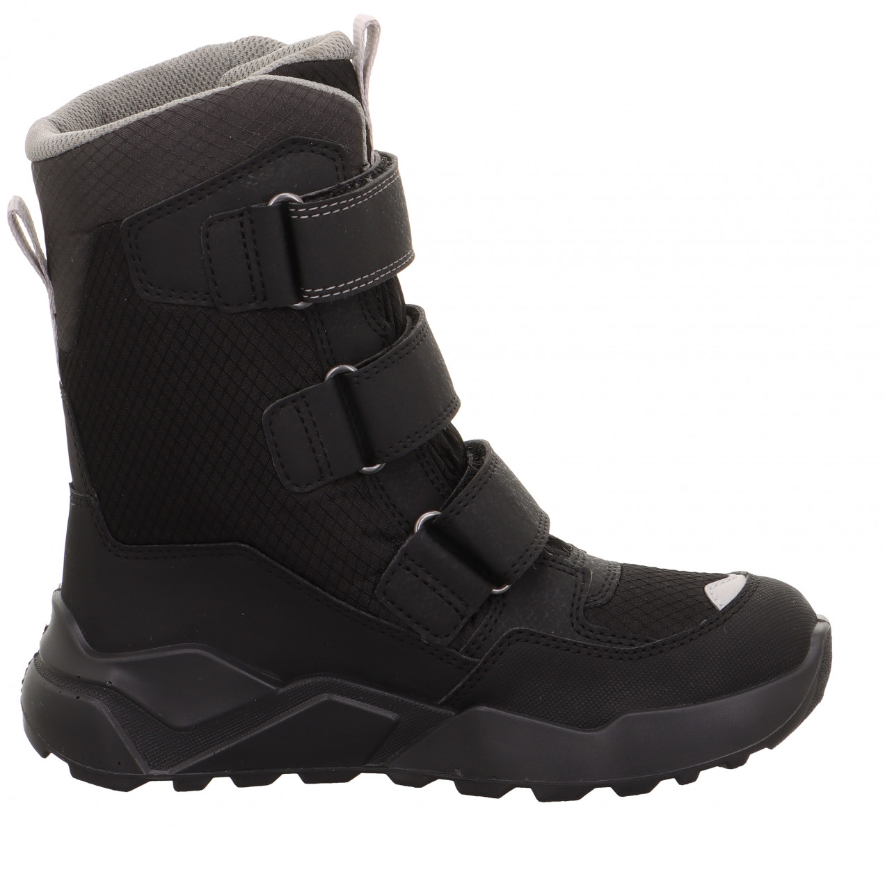ROCKET - Schwarz/Grau Stiefel mit Klettverschluss