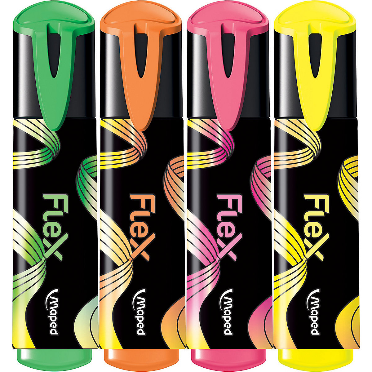 Textmarker FLUO PEPS FLEX, 4 Farben