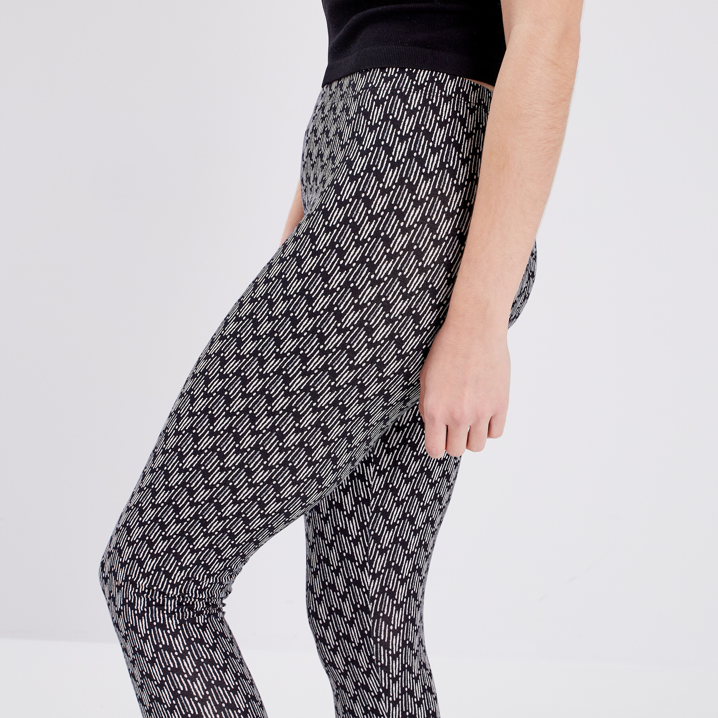 Leggings en coton noir femme | La Halle