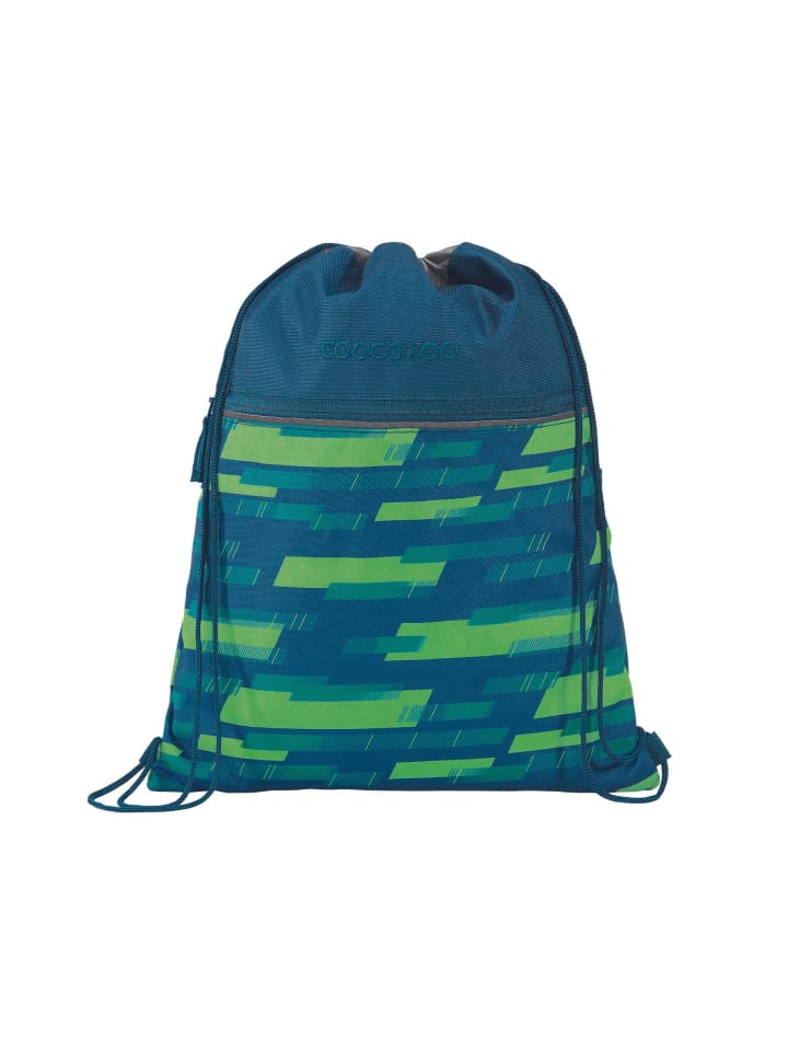 Coocazoo Turnbeutel Lime Stripe in grün-blau günstig kaufen onesize