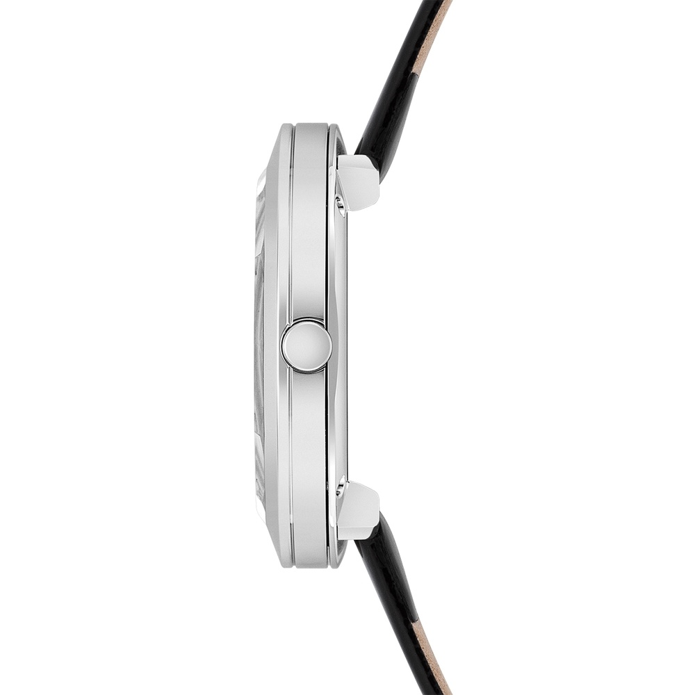 Rhodenwald & Söhne Montre à quartz Lucrezia en Cuir véritable en Noir Montre