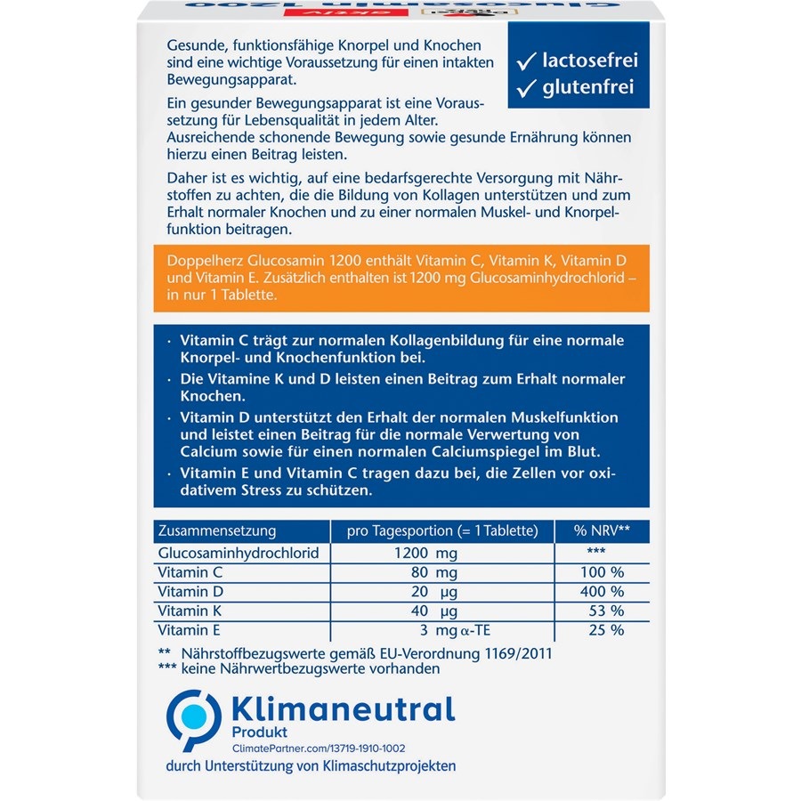 Glucosamin 1200 D3 + K + C