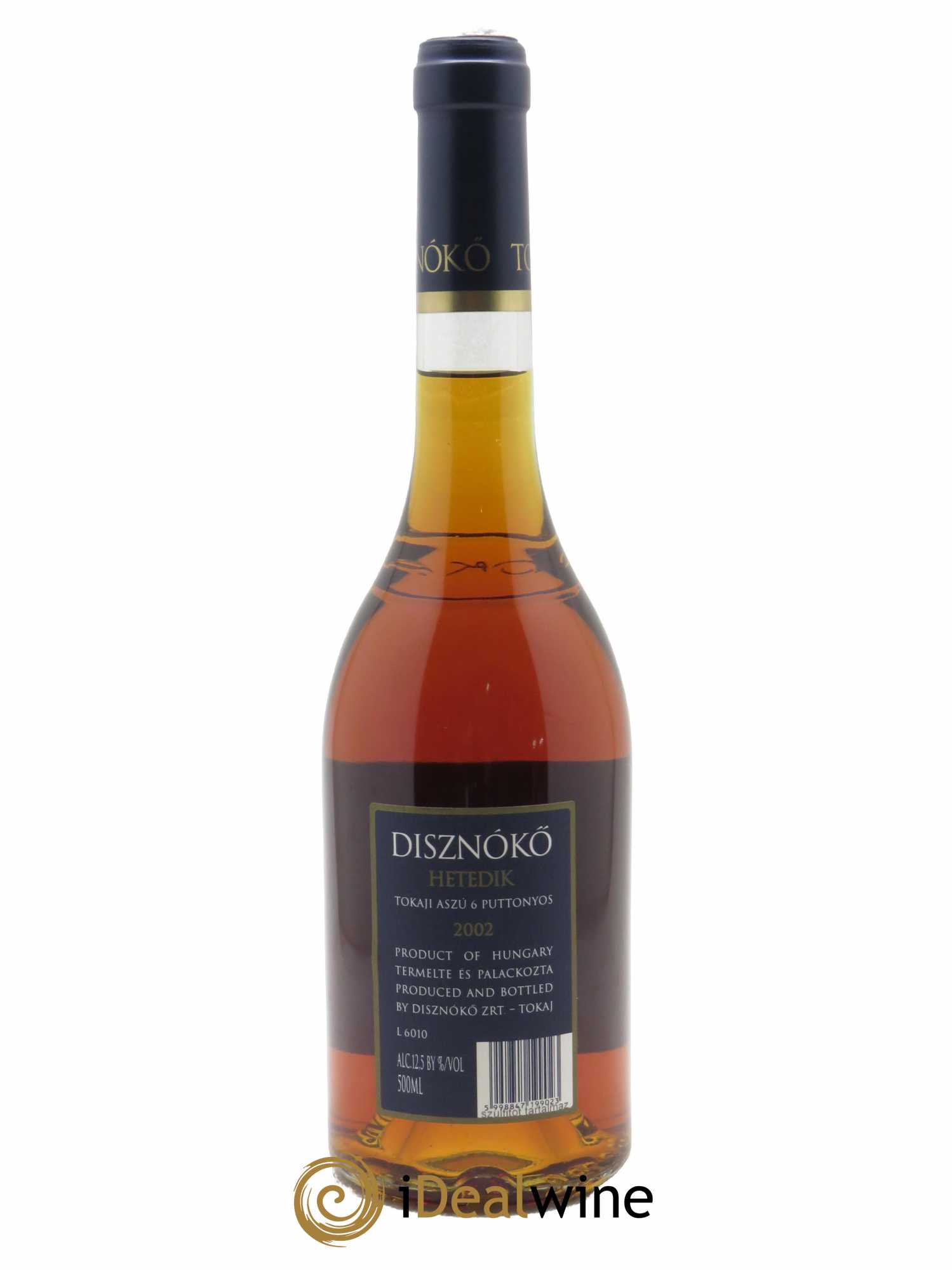 Tokaji Aszu 6 Puttonyos Hetedik Disznoko (Domaine)  2002 - Lot de 1 Bouteille