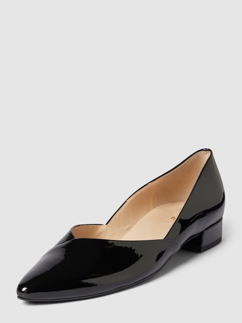 Ballerinas in glänzender Optik Modell 'Boulevard' in schwarz