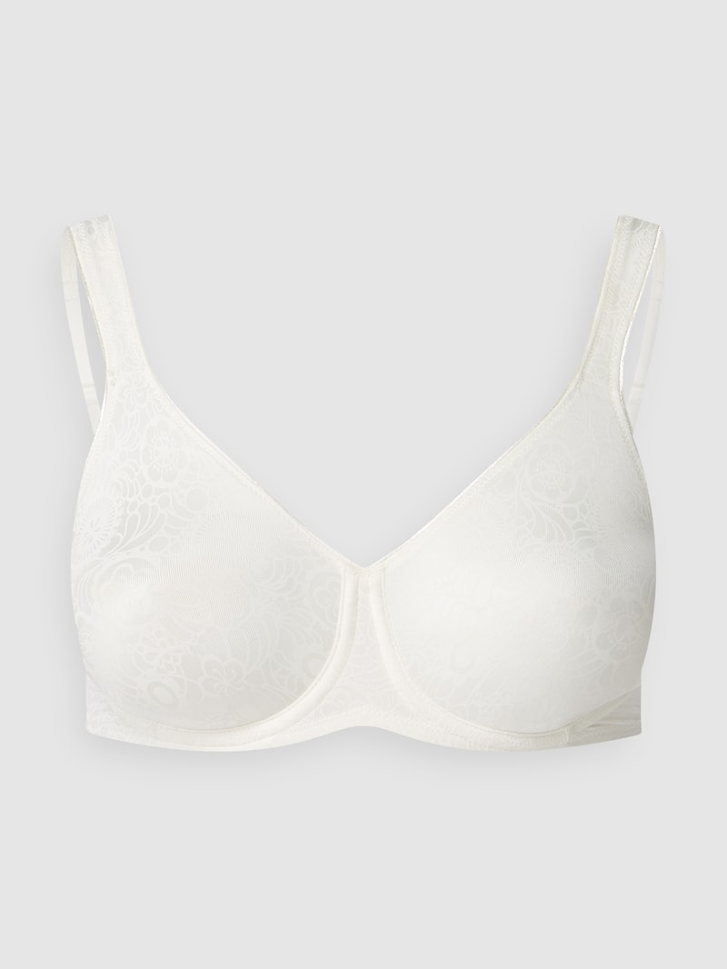 Bügel-BH mit floralem Muster Modell Modell 'Minimizer' in offwhite