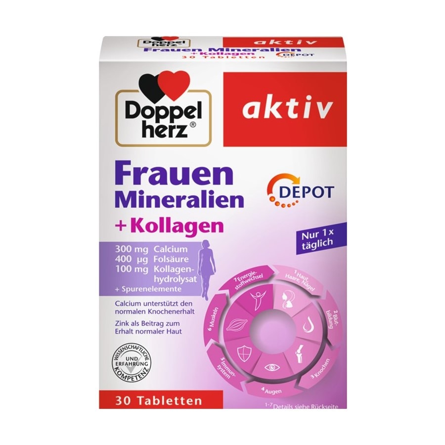 Frauen Mineralien + Kollagen