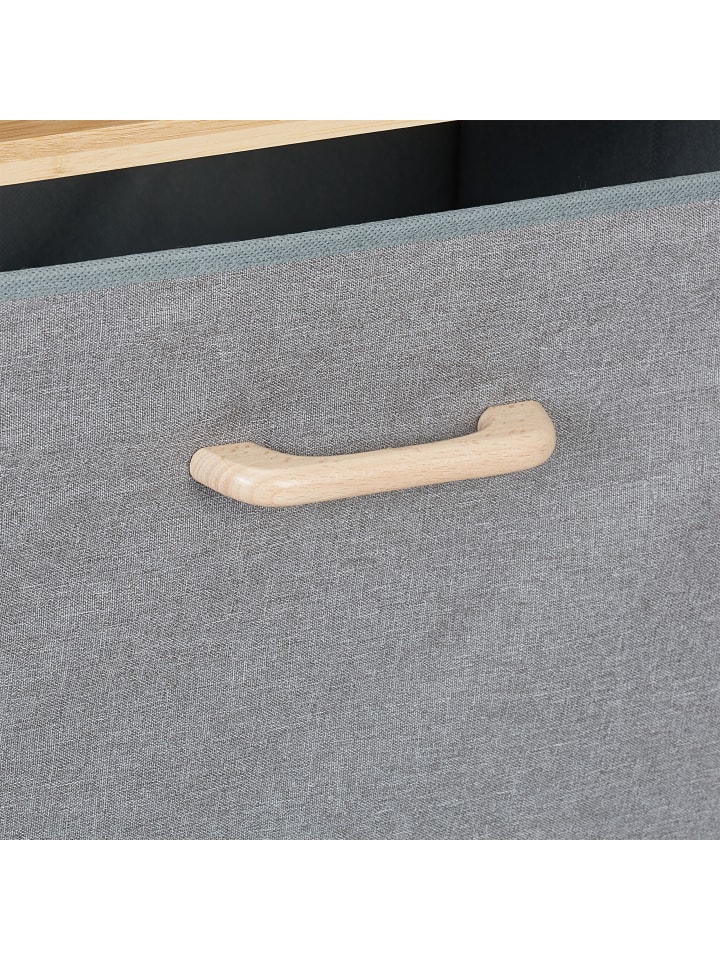 relaxdays Badregal in Natur/ Grau - (B)43 x (H)76 x (T)27 cm günstig kaufen onesize