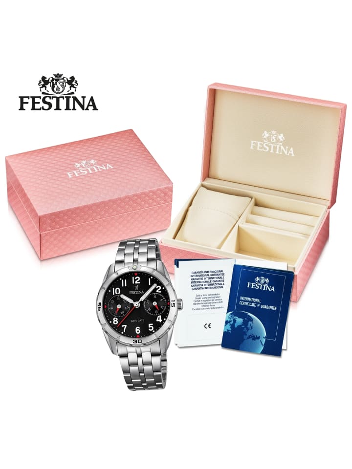 Festina Analog-Armbanduhr Festina Junior Collection silber mittel (ca. 33mm) günstig kaufen onesize