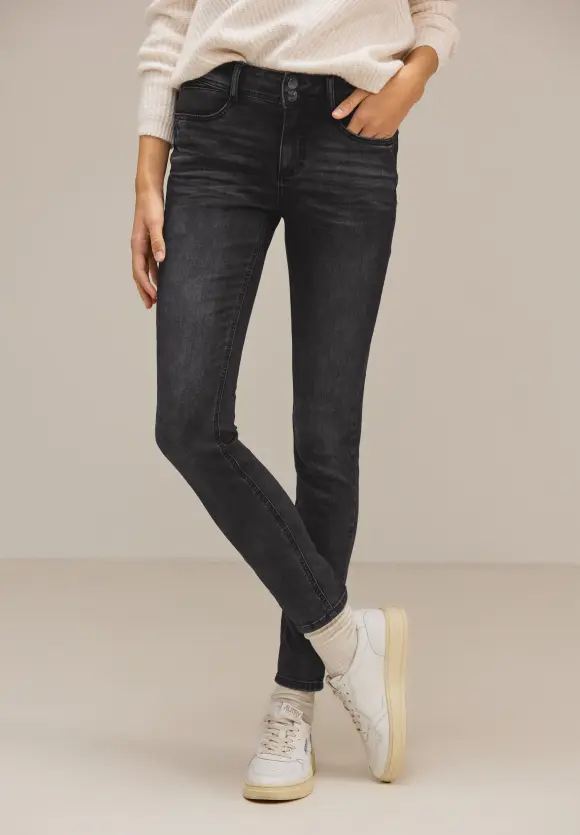 Street One Slim Fit Jeans in Grau