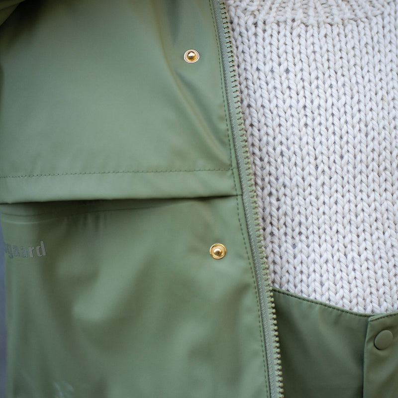aarhus rain jacket wool palma - Grün