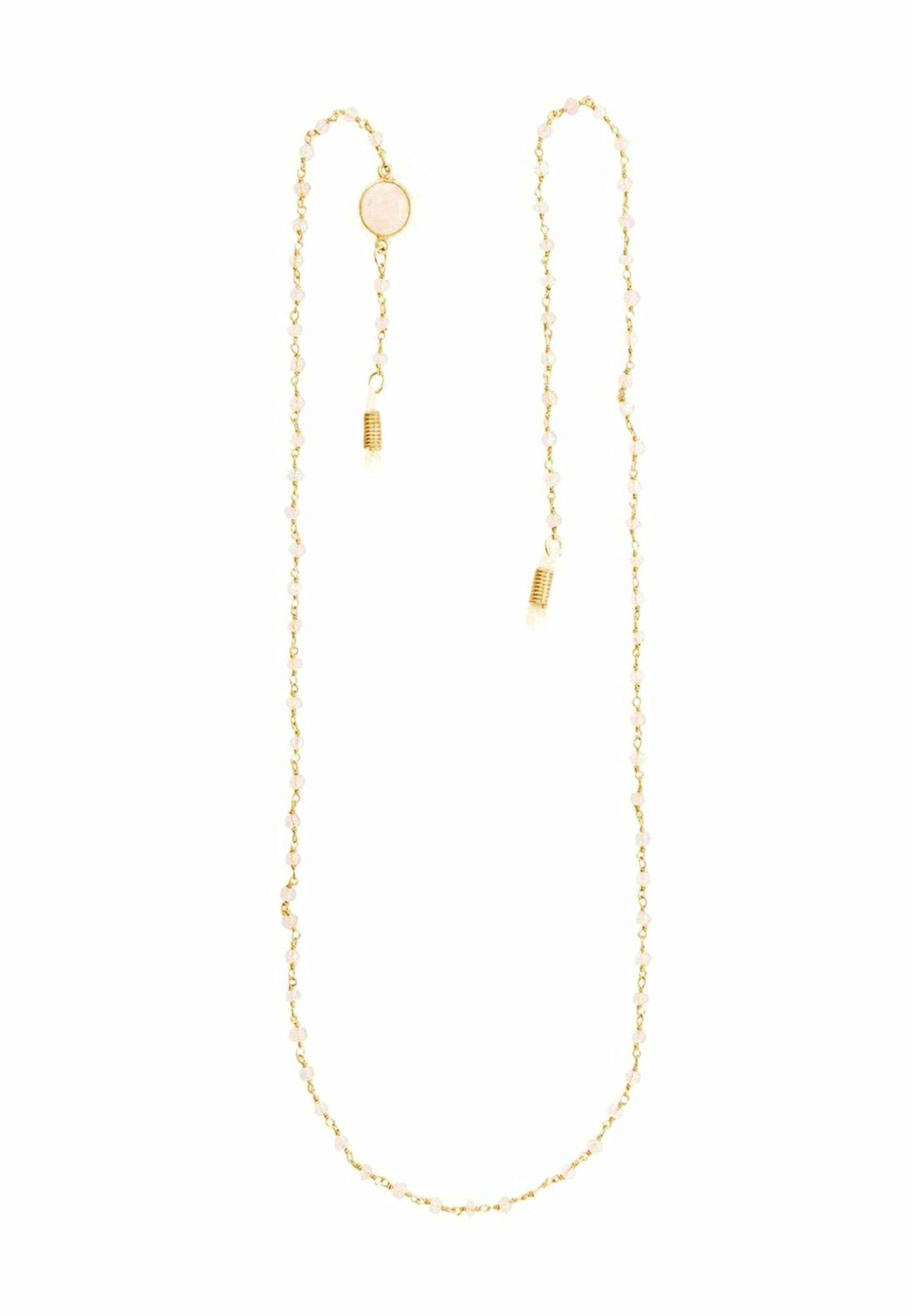 Gemshine Brillenkette Brillenkette Rosenquarz