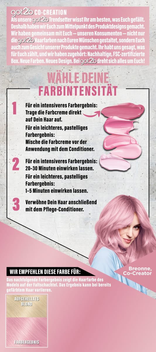 Farb-Glanzbehandlung Pastell Glossing P123 Rose Gold, 1 St