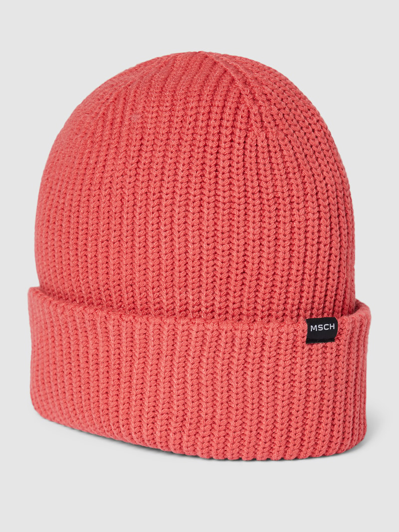 Beanie aus Viskose-Mix Modell 'Galine Rachelle' in hellrot