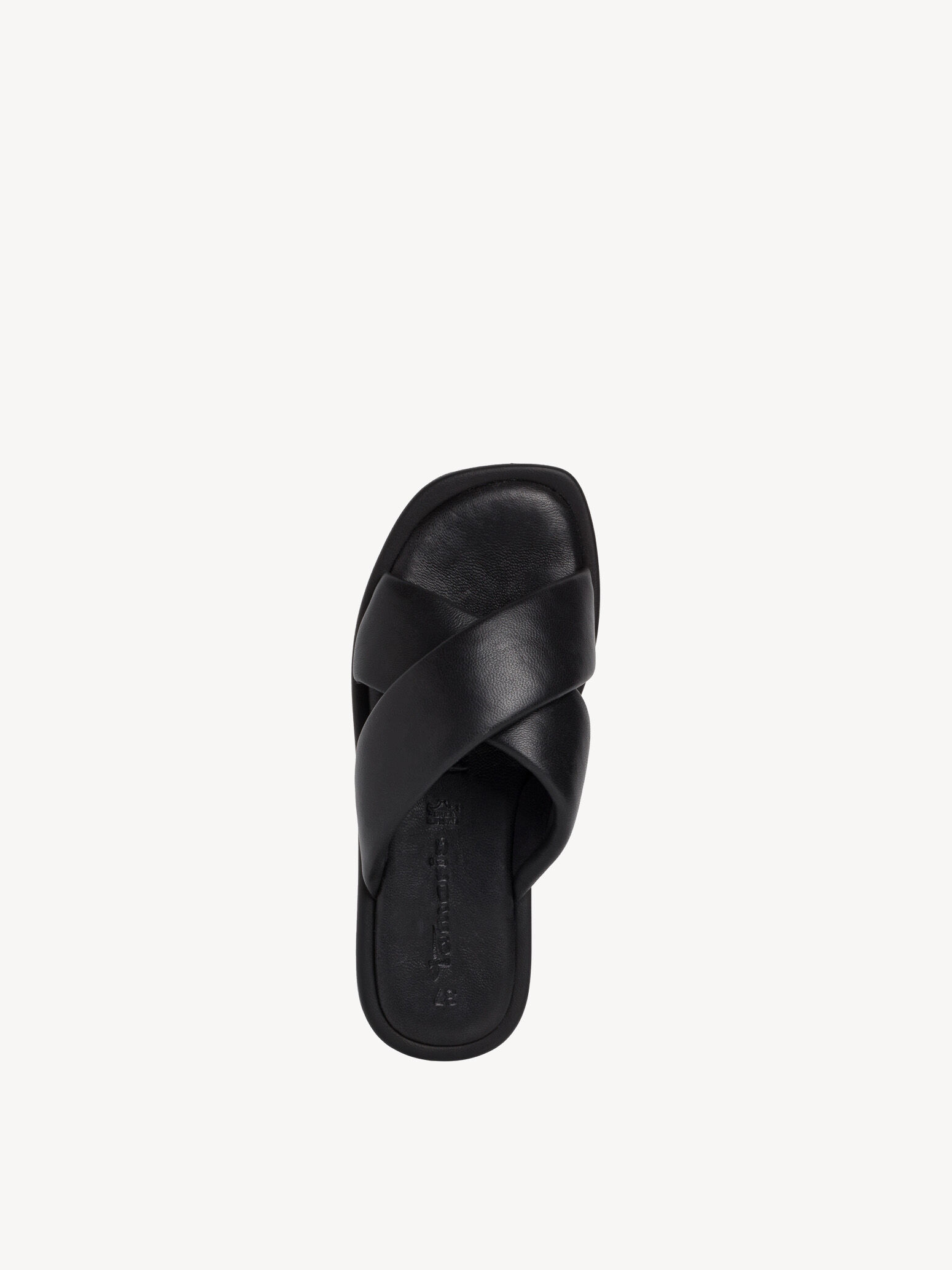 Mule en cuir - noir