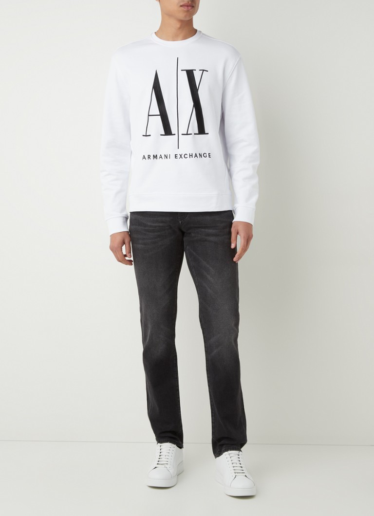 Maglione Armani Exchange con logo ricamato