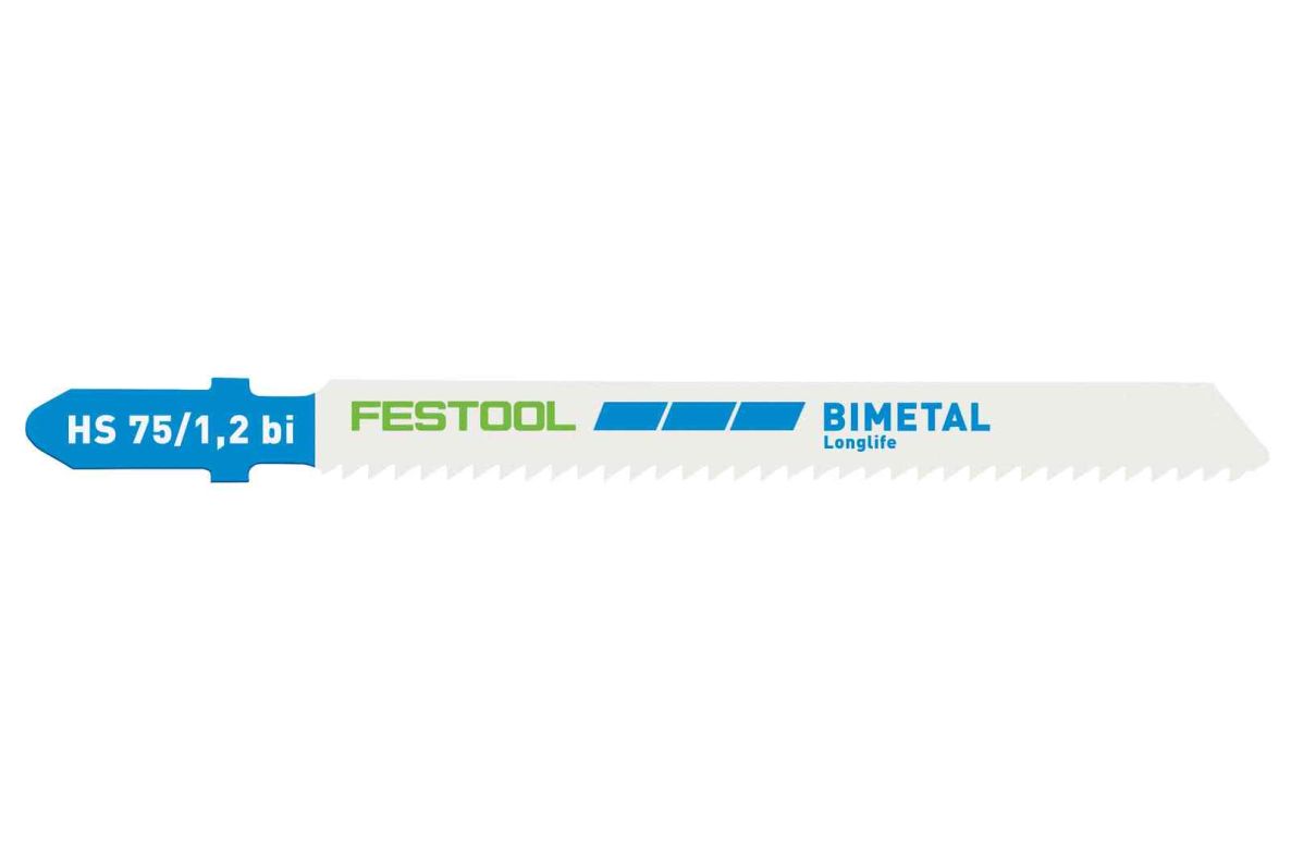 Festool Zubehör 204270 Stichsägeblatt HS 75/1.2 BI/5 Metallstahl/Edelstahl