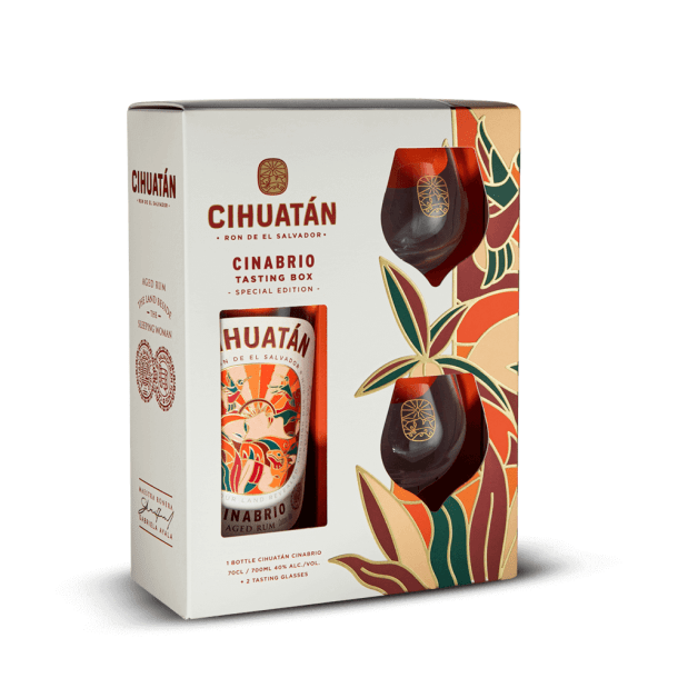 Coffret Cihuatan 12 ans + 2 Verres 40%