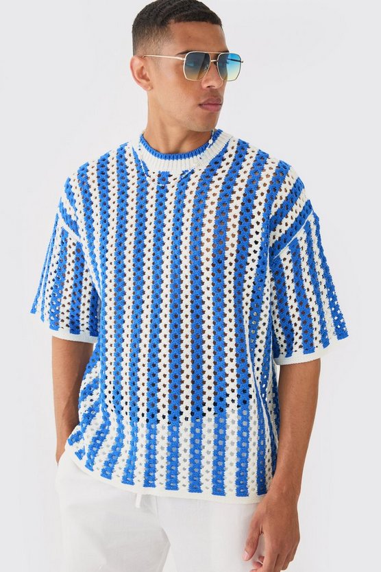 Gestreiftes Oversize T-Shirt