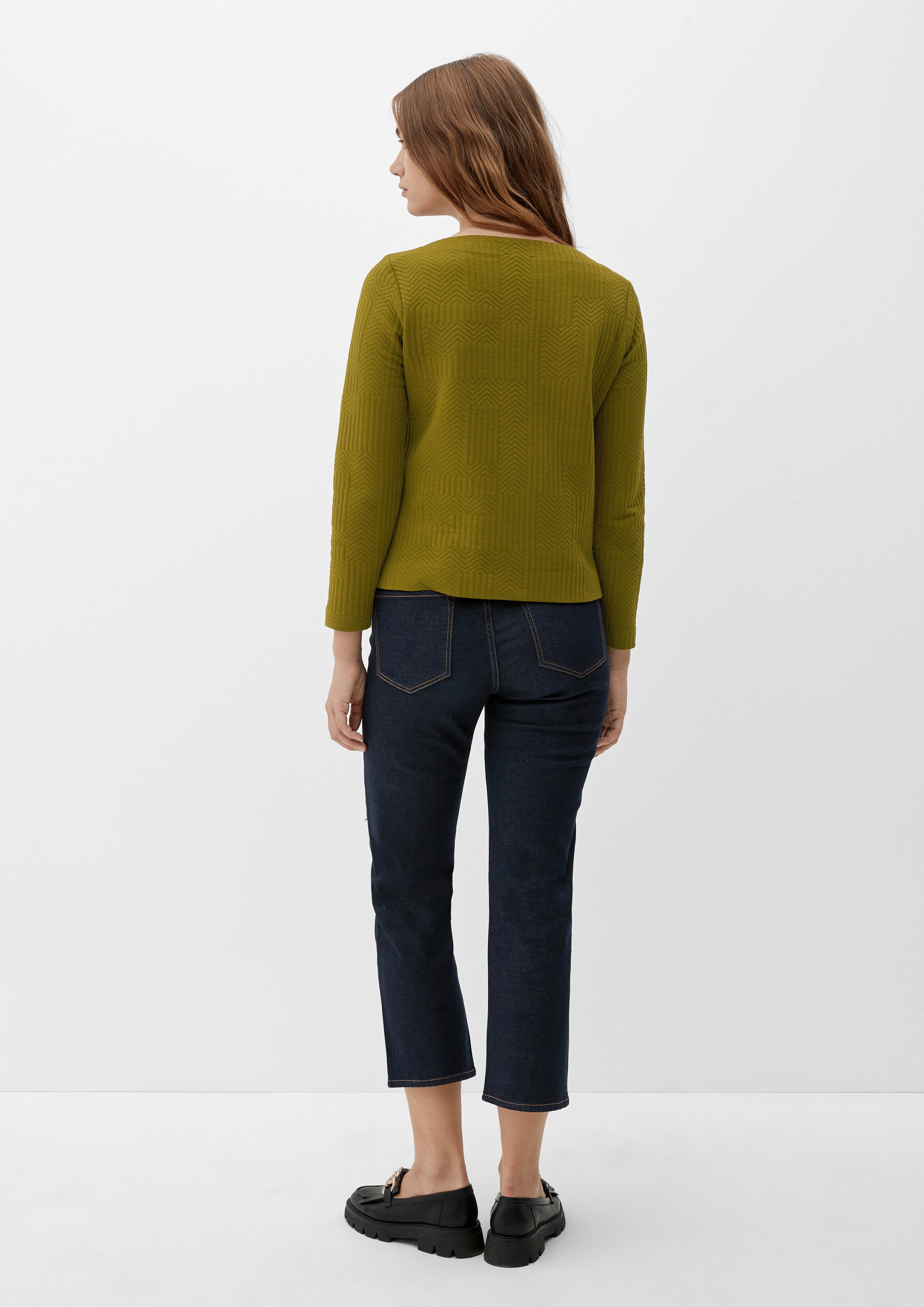 Sweatshirt mit Fischgrat-Muster  2124415-7734