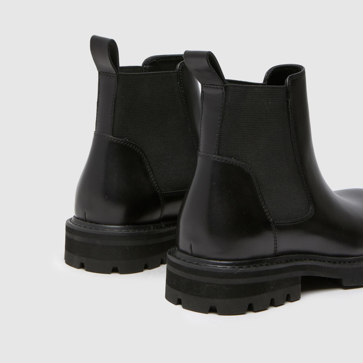 Schuh Dorian bőr chelsea csizma fekete színben