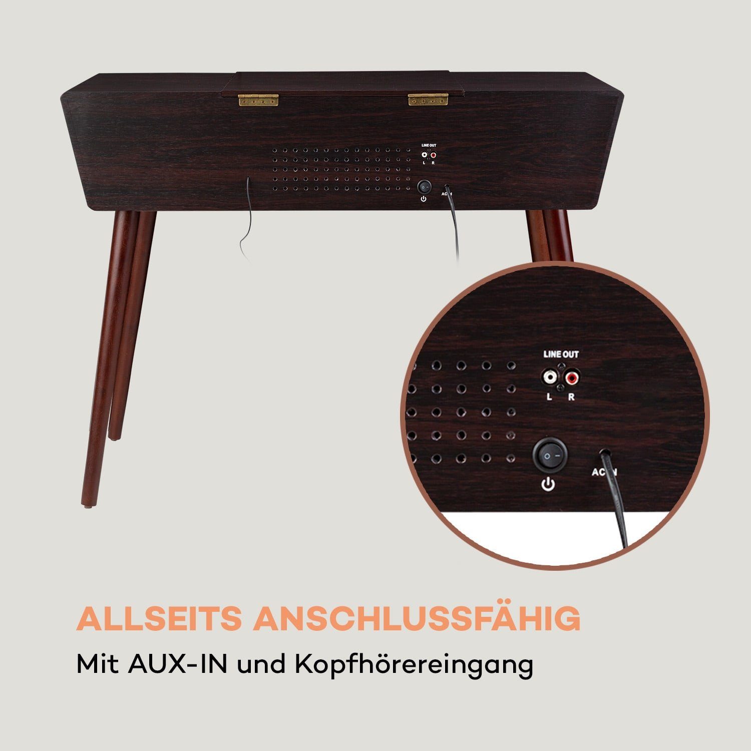 Auna Belle Epoque 1912 Plattenspieler (Bluetooth)