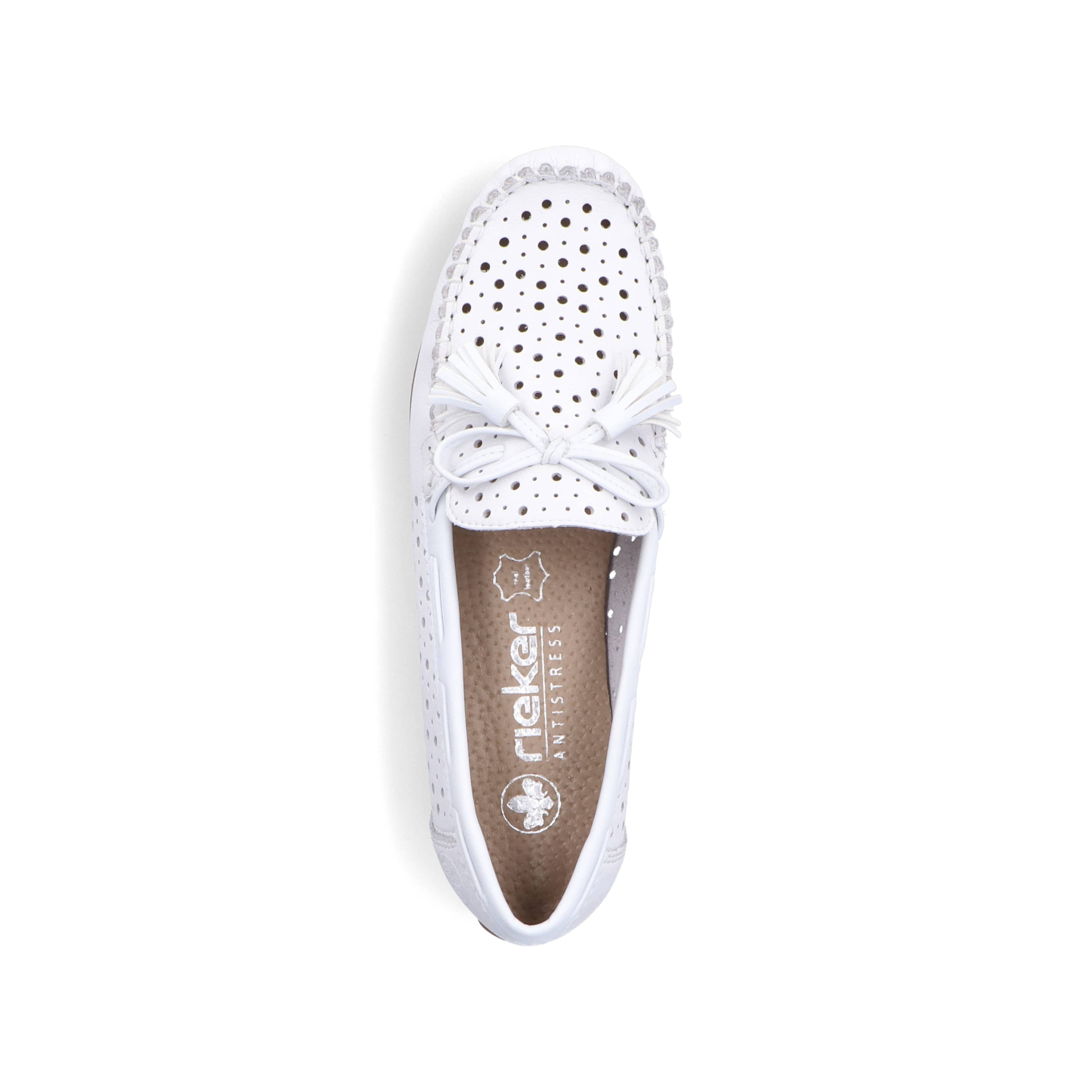 Rieker Damen Loafer reinweiss