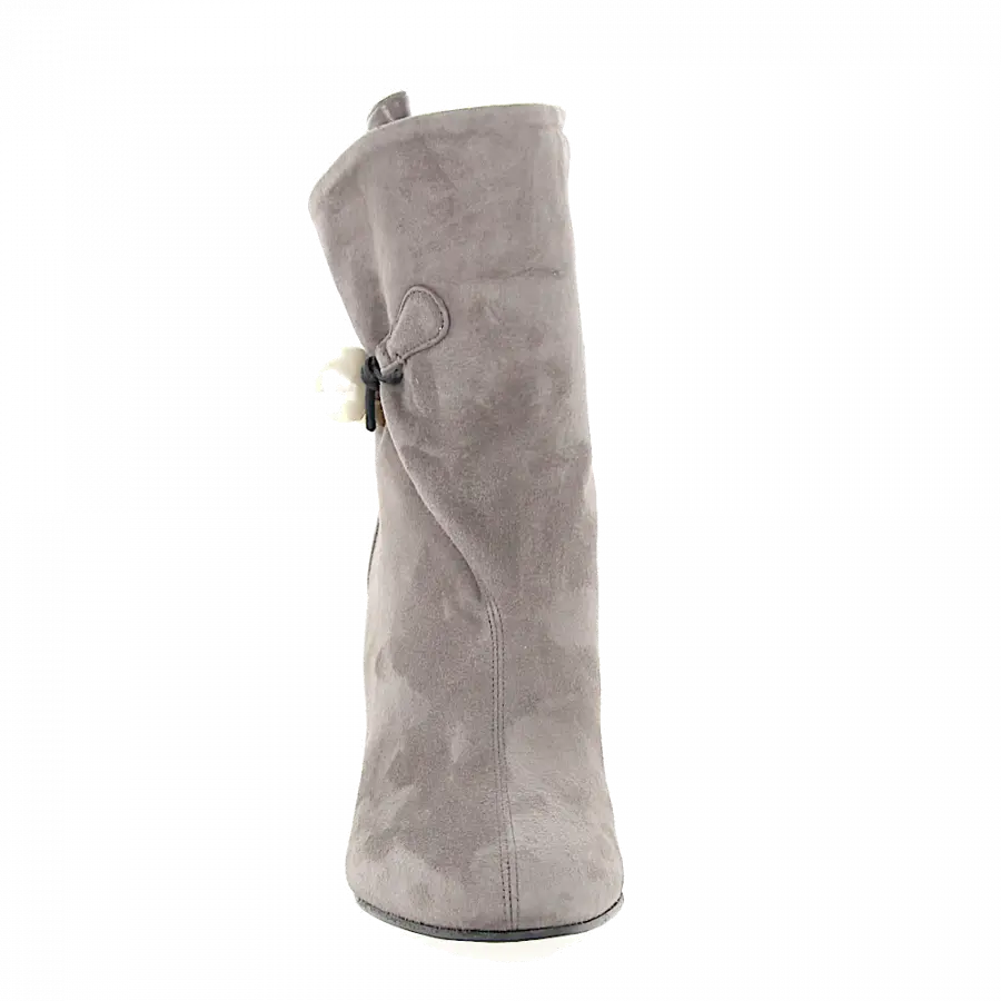Jimmy Choo - Stiefeletten BETHANIE 85 Logo Perlen grau - grau