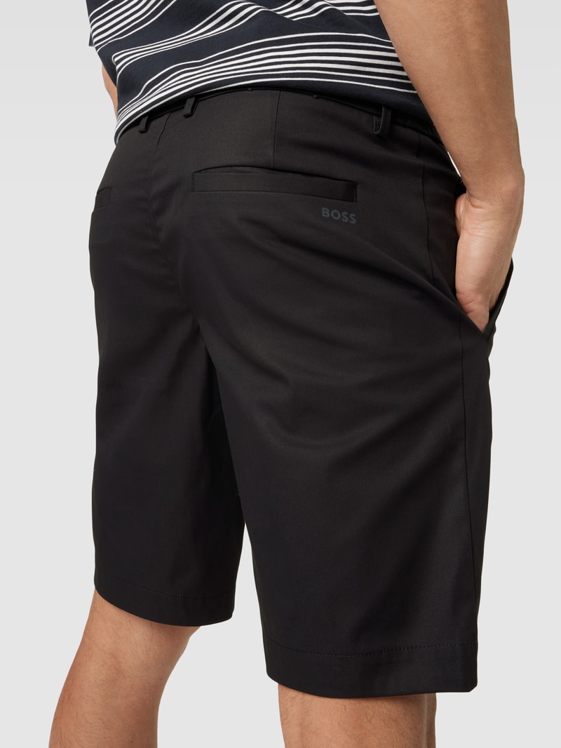 Bermudas mit elastischem Bund Modell 'Liem' in schwarz