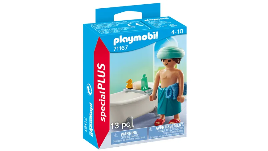 PLAYMOBIL 71167 - Special Plus - Mann in der Badewanne