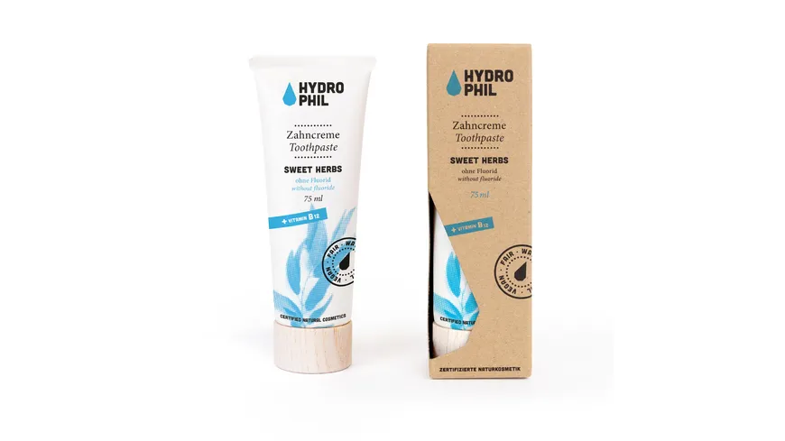 HYDROPHIL Zahncreme Sweet Herbs – mit frischer Eukalyptus-Note 75 ml