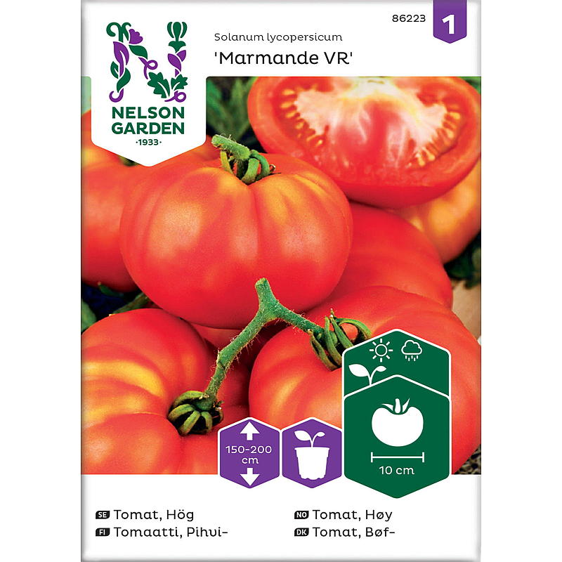 Nelson garden Frø Tomat Høy, Marmande VR