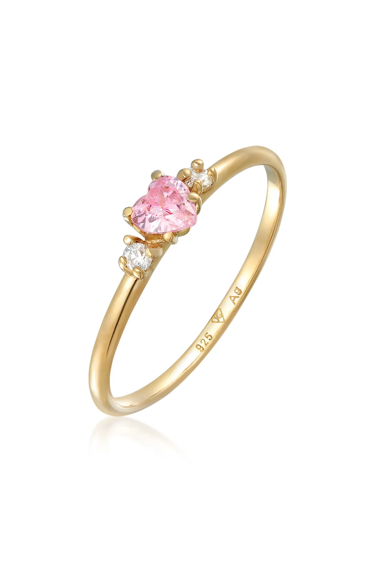 ELLI  Ring - Rosa - Zirkon
