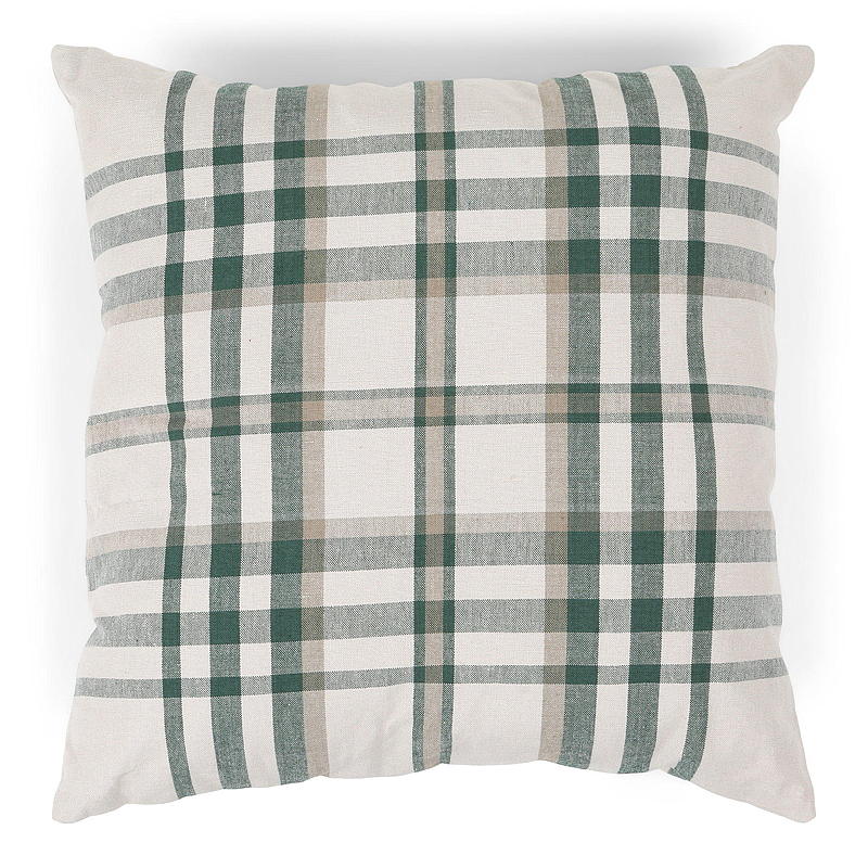 Home Putetrekk 45x45 cm bomull rutet beige
