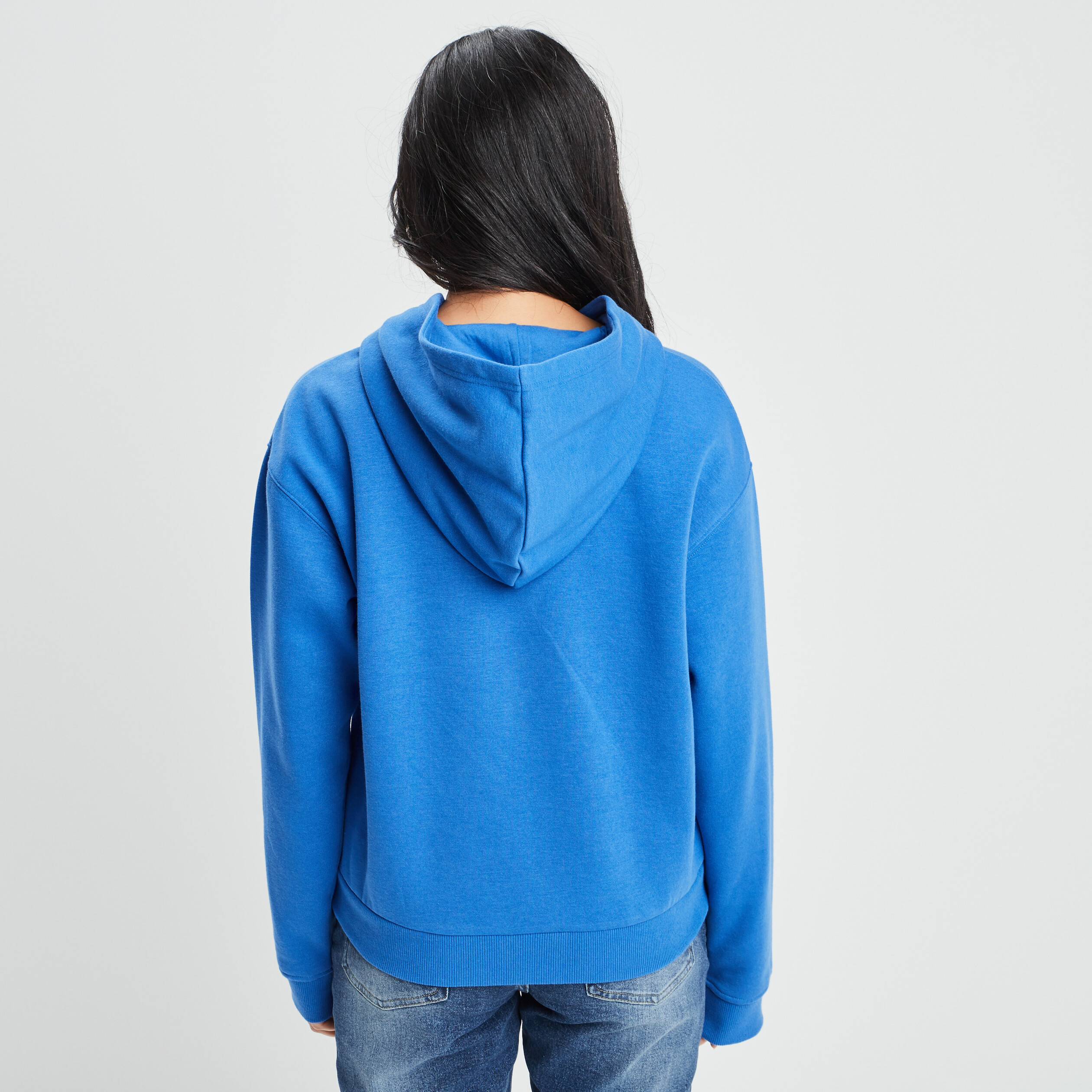 Sweat à capuche hoodie Creeks bleu violet femme | La Halle