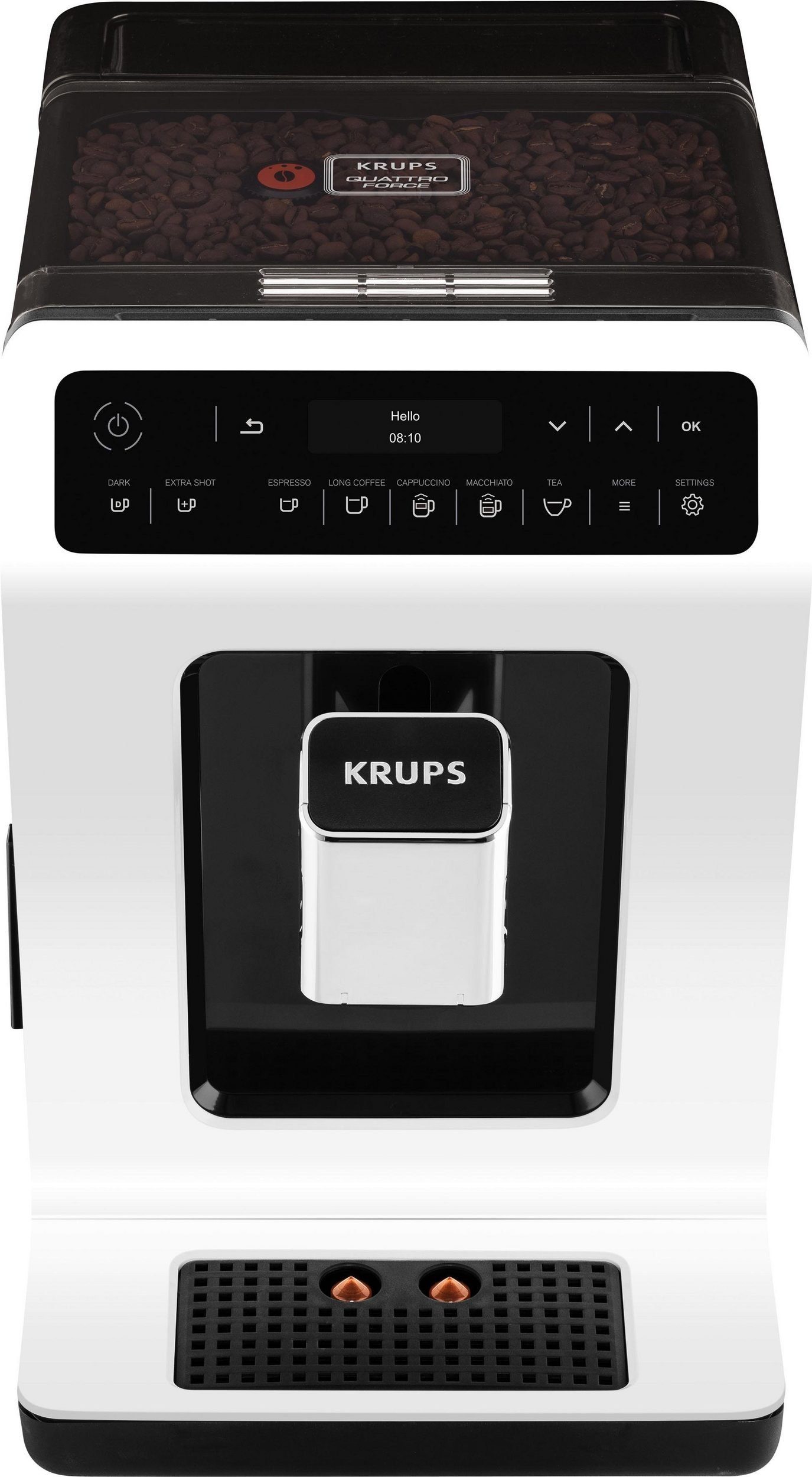 Krups Kaffeevollautomat Kaffeevollautomat EA8911 Evidence, inkl. Milchbehälter