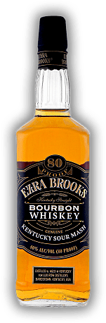 Ezra Brooks Black Label Bourbon 4 Years 40% Ezra Brooks Black Label Bourbon 4 Years 40%  Alter 4 J. - 0,7	 Liter - Vol 40%