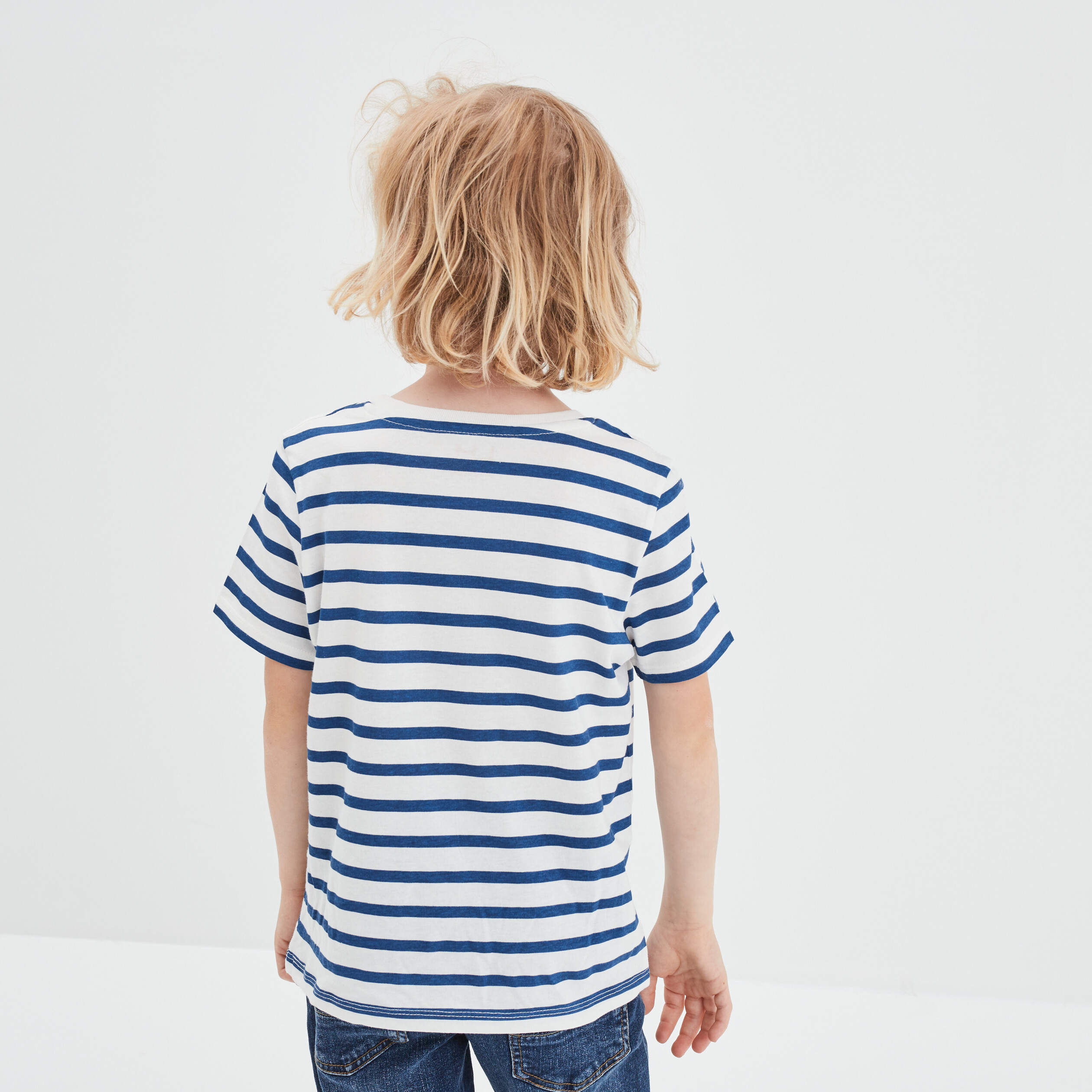 T-shirt manches courtes ecru garçon | La Halle