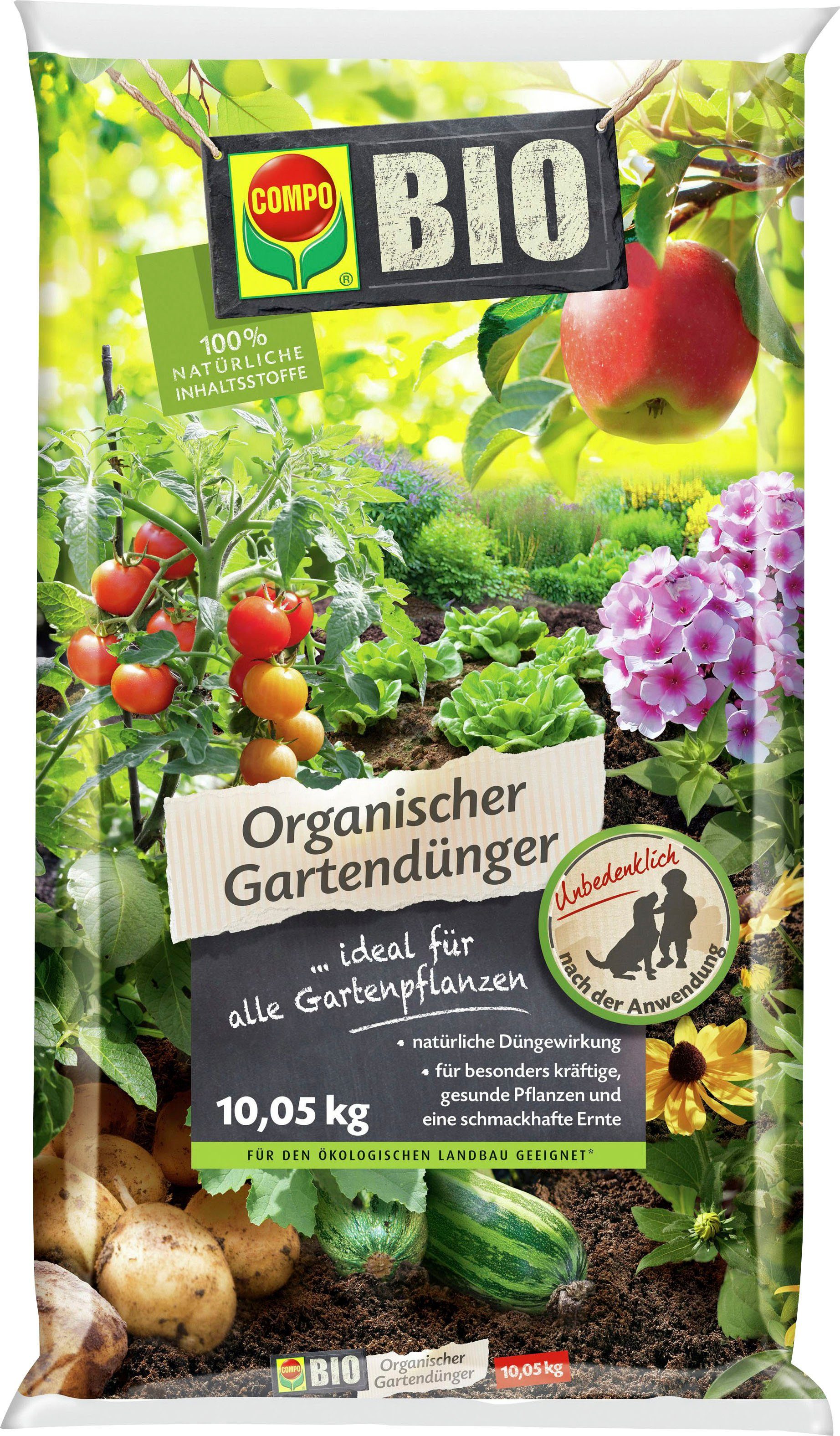 Compo Universaldünger BIO Organischer Gartendünger, Pellets, 10,05 kg