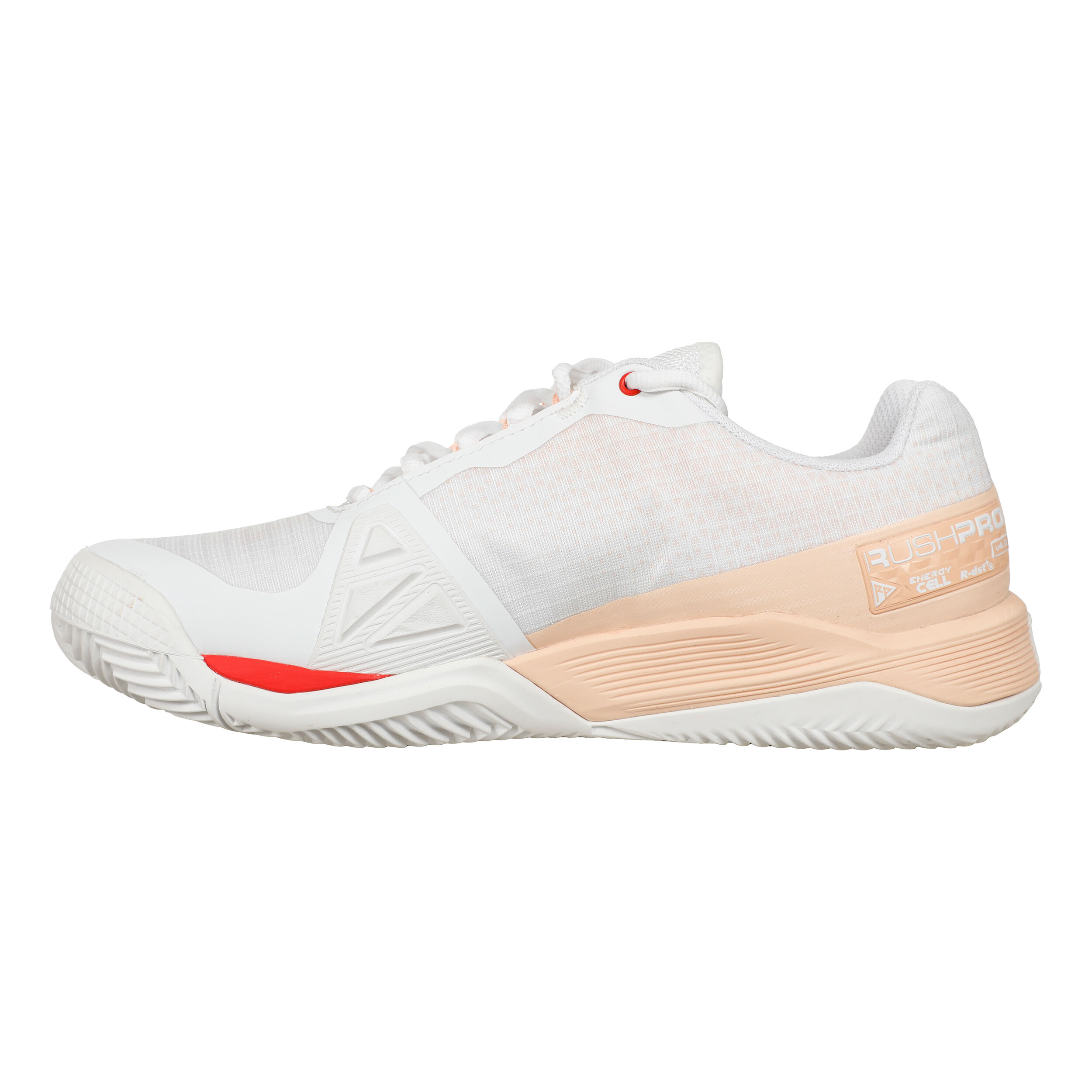 Rush Pro 4.0 CLY Sandplatzschuh Damen - Weiß, Apricot