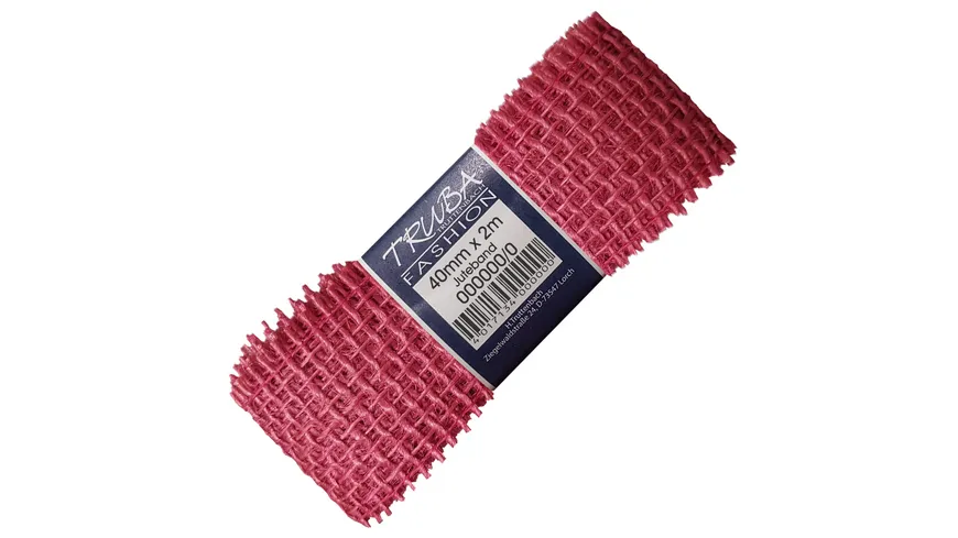 TRUBA 100% Natur Juteband fuchsia 2 m