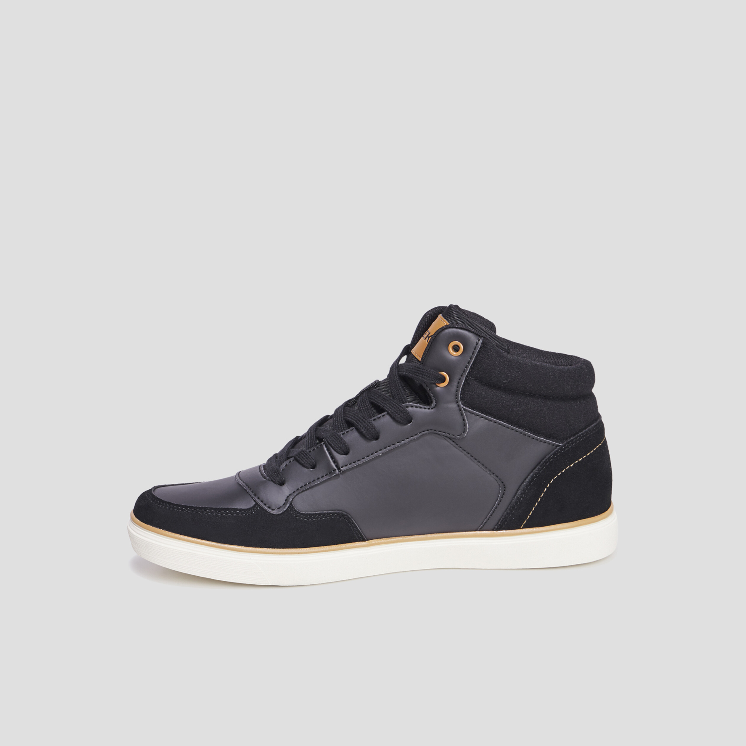 Baskets montantes à lacets Creeks Kibo noir homme | La Halle