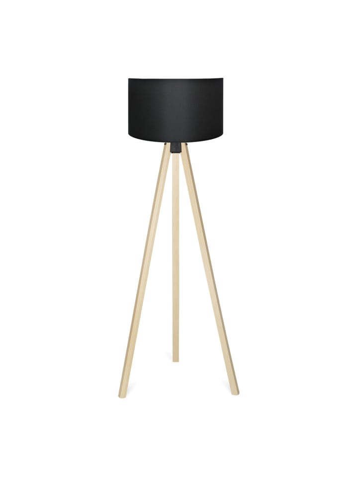 lux.pro Stehleuchte Newport in Schwarz (H)140cm (D)38cm günstig kaufen onesize