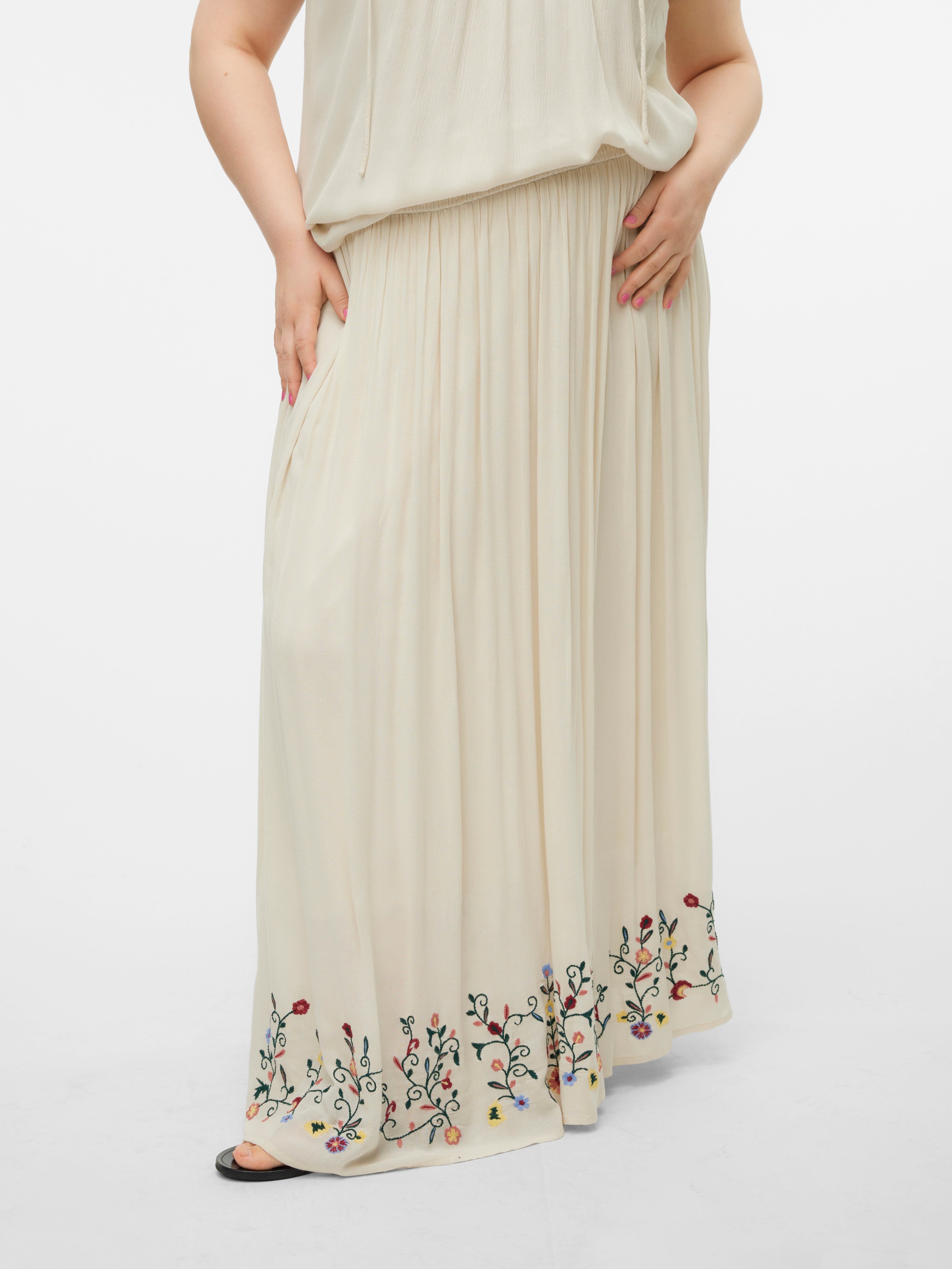 VMSINA Hohe Taille Langer Rock